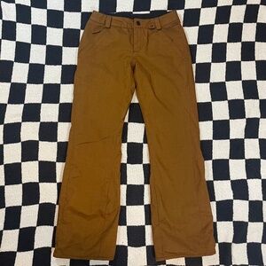 volcom true to this snowboarding pants size small caramel